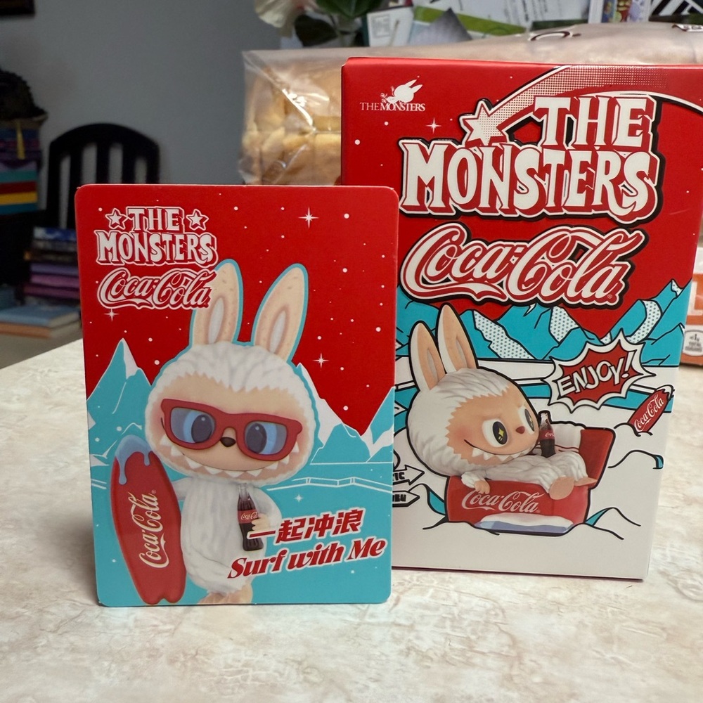 🛑SOLD🛑 POP MART Coca-Cola X The Monsters Figure (Surf with Me)
